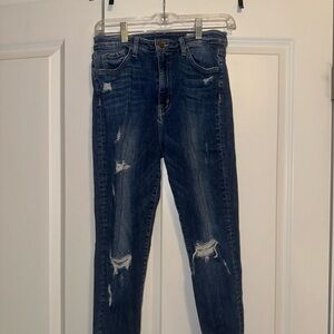BRIDGE BY GLY (sold at Buckle) SKINNY RIPPED JEANS SIZE 28